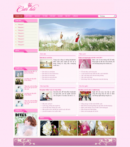 Thiết Kế Website Chuẩn Seo - Website Dịch Vụ Cưới Hỏi