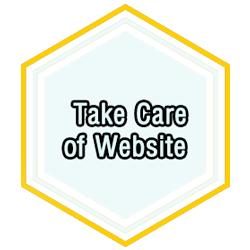 Take care of website